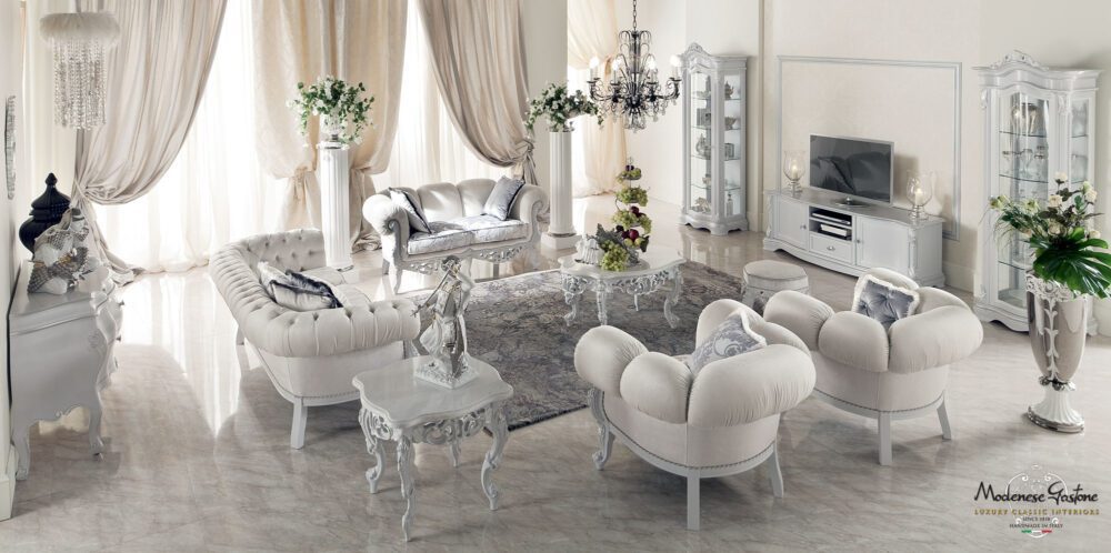 fermecător mobilier de living clasic italian