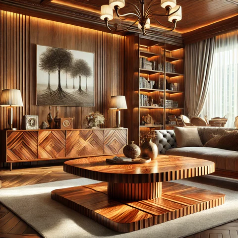 Mobilier de lux din lemn